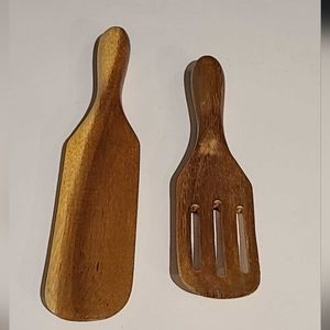 QVC Mad Hungry 2-piece Bamboo Spurtle Set, New In Box